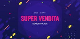 Sito Web HTML Per Vendita Solo 3 Giorni