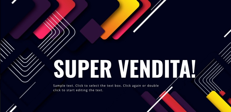 Super vendita di capodanno Modello HTML5