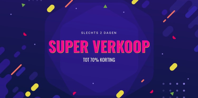 3 dagen alleen verkoop CSS-sjabloon