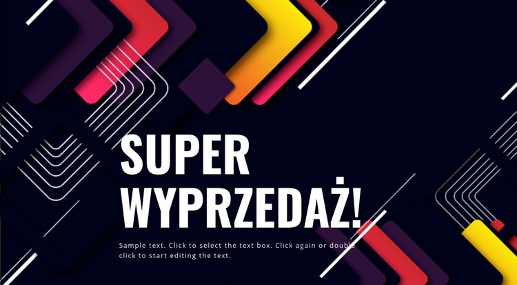 Super wyprzedaż noworoczna Szablony do tworzenia witryn internetowych