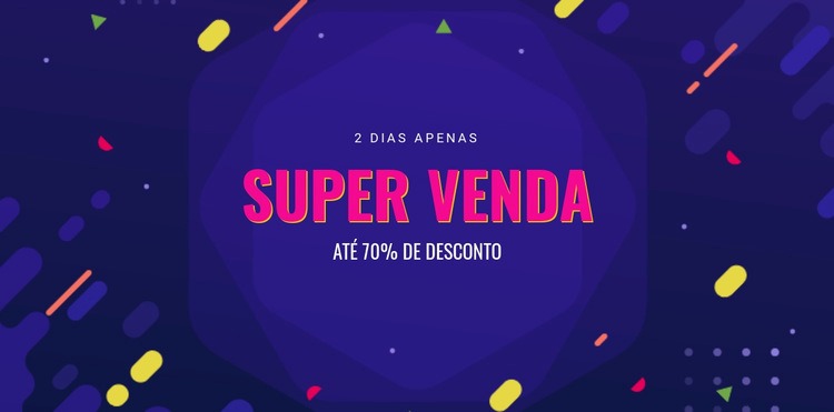 Venda apenas por 3 dias Template Joomla