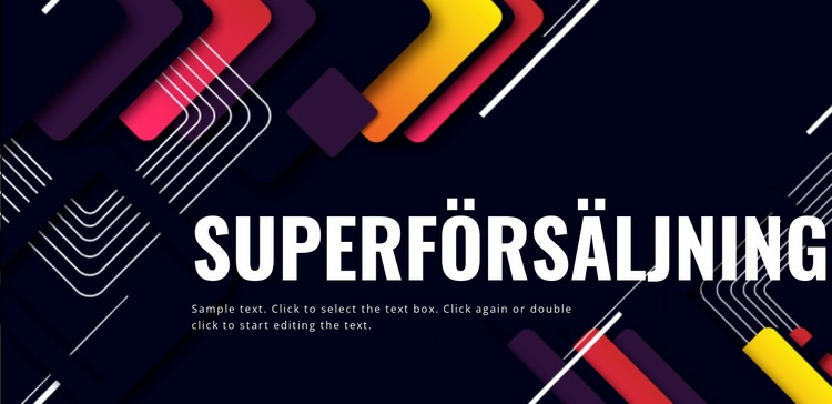 Super nyårsförsäljning CSS -mall