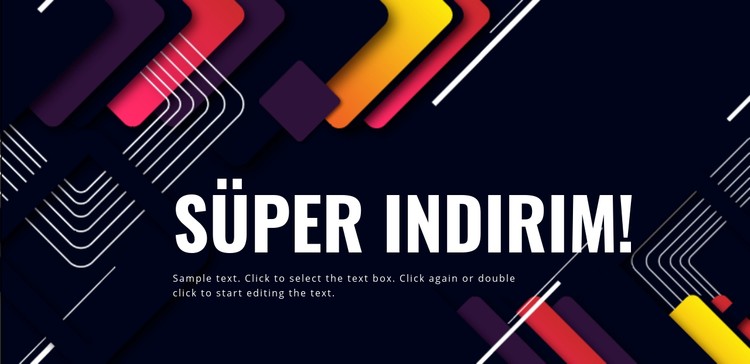 Süper yeni yıl indirimi CSS Şablonu