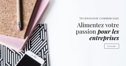 Alimentez Votre Passion Pour Les Affaires – Page De Destination HTML5