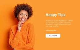 Happy Tips - Homepage Design