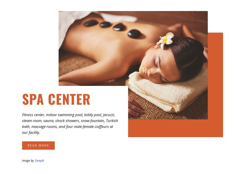 Hot stone massage Homepage Design
