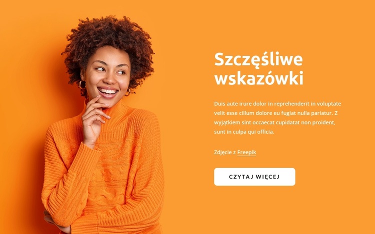 Szczęśliwe wskazówki Motyw WordPress