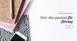 Driv Din Passion För Affärer - Gratis HTML-Mall