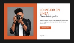 Clase De Fotografía Online - HTML Website Builder