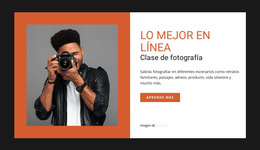 Clase De Fotografía Online - Plantilla Joomla Moderna