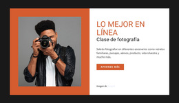 Clase De Fotografía Online: Plantilla De Sitio Web Premium Para Empresas