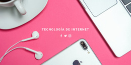 Tecnologías De Datos E Internet - Plantilla De Página De Destino