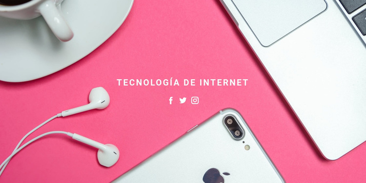 Tecnologías de datos e Internet Plantilla de sitio web