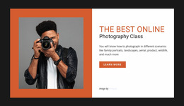 Online Fotografiecursus - HTML Website Builder