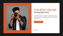 HTML5 Theme For Online Photography Class