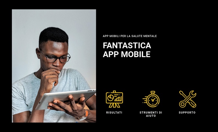 Fantastica app mobile Modello HTML5