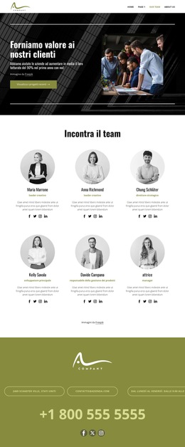 Consulting Team - Modello Di Pagina Di Destinazione