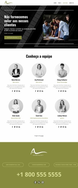 Um Design De Site Exclusivo Para Equipe De Consultoria