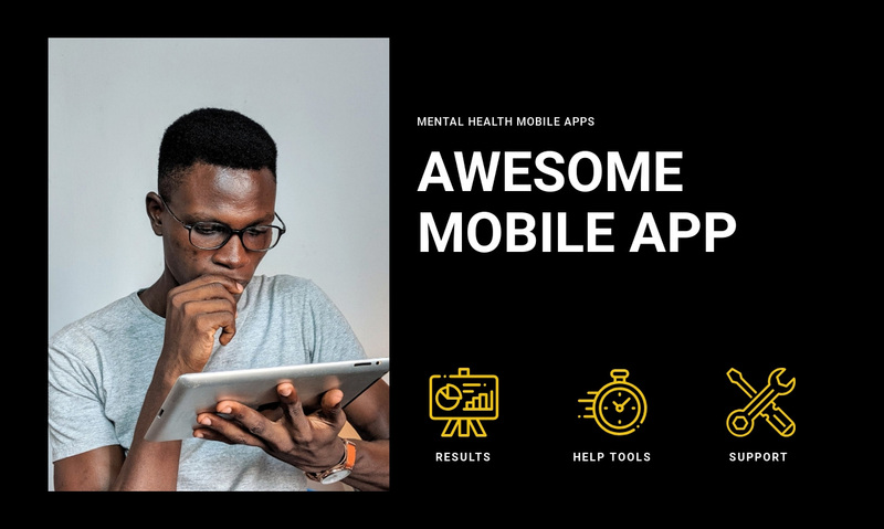 Awesome mobile app Squarespace Template Alternative