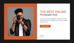 Online Photography Class - Free Website Builder