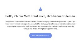 Begrüßungstext - HTML Builder