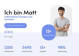 Freiberuflicher Designer – Website-Vorlage Kostenlos Herunterladen