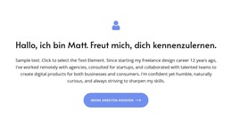 Begrüßungstext – Einfaches WordPress-Theme