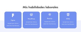 Mis Habilidades Laborales Plantilla De Diseño CSS