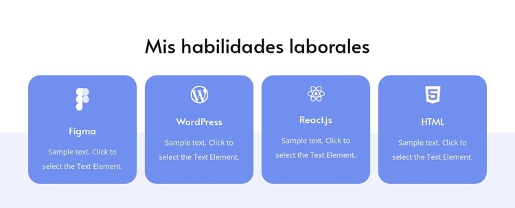 Mis habilidades laborales Tema de WordPress