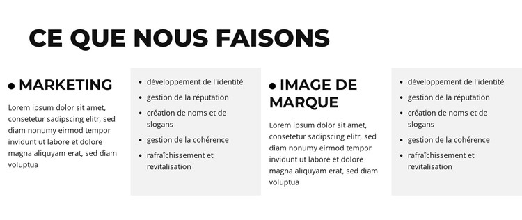 Le parcours du studio Modèle CSS