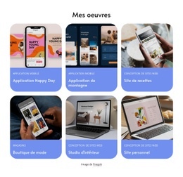 Mon Portfolio - Modèle HTML5 Simple