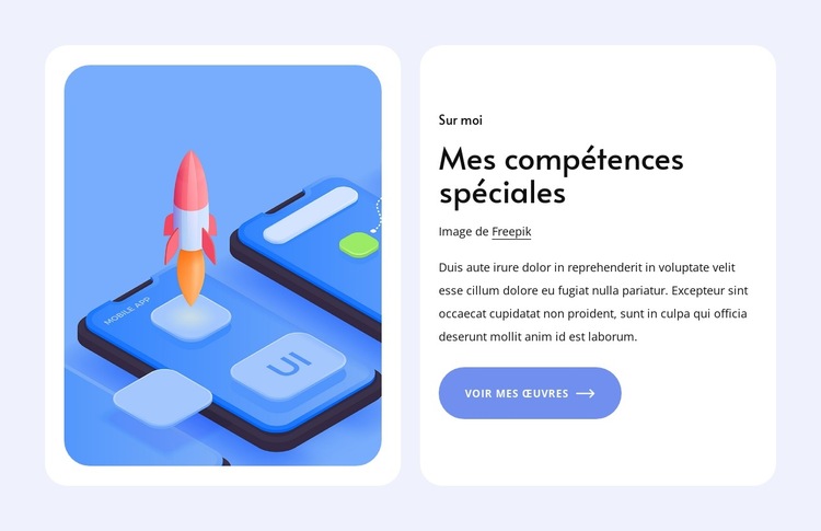 Mt compétences spéciales Modèle de site Web