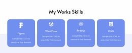 My works skills - Html Code Example by Nicepage