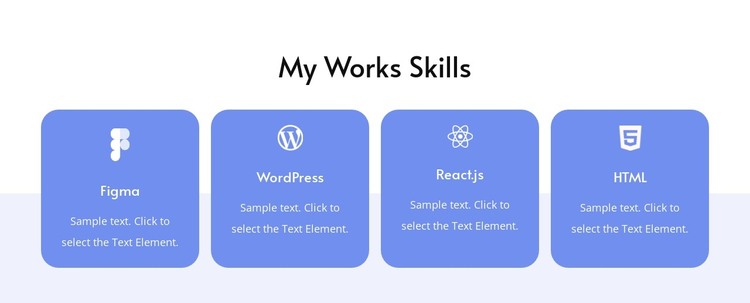 My works skills HTML Template