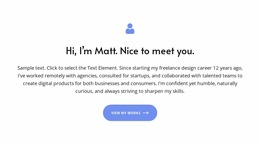 Welcome Text - HTML Builder