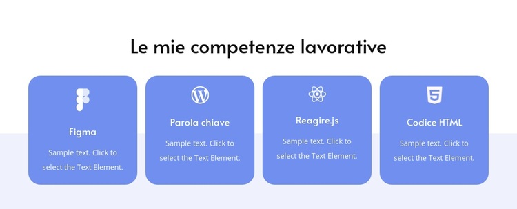 Le mie competenze lavorative Tema WordPress