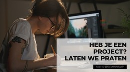 HTML-Site Voor Kunstzinnigheid En Design