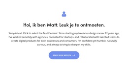 Welkomsttekst - Eenvoudig WordPress-Thema