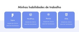 Minhas Habilidades De Trabalho - Construtor De Sites