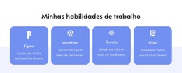 Minhas Habilidades De Trabalho Modelo De Layout CSS