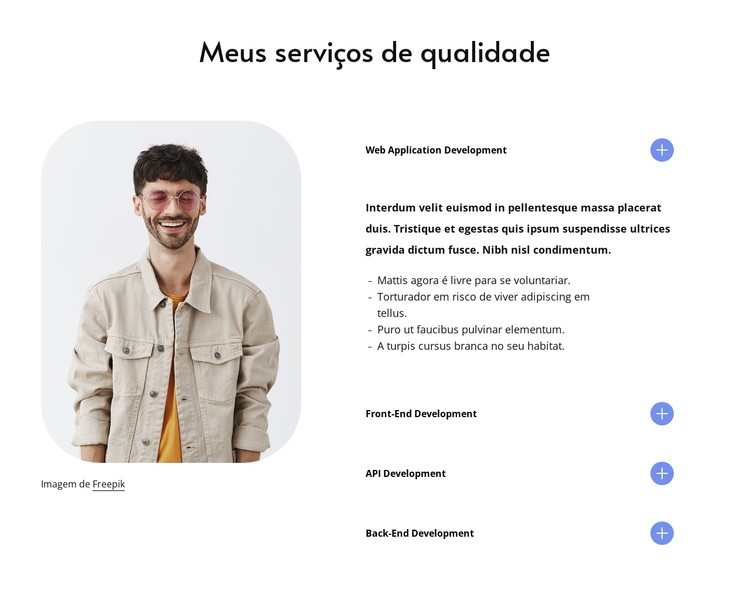 Meus serviços de qualidade Template CSS