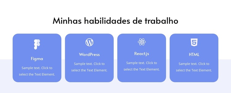 Minhas habilidades de trabalho Tema WordPress