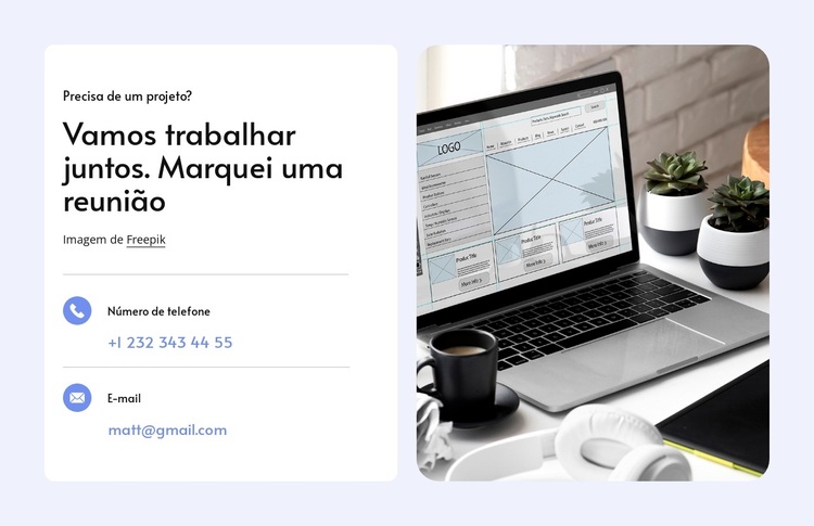 Meus contatos Tema WordPress