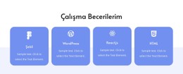 Çalışma Becerilerim CSS Düzeni Şablonu