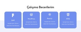 Çalışma Becerilerim - Şablonlar Web Sitesi Tasarımı