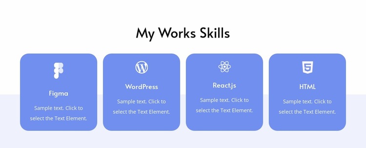 My works skills Website Builder Templates