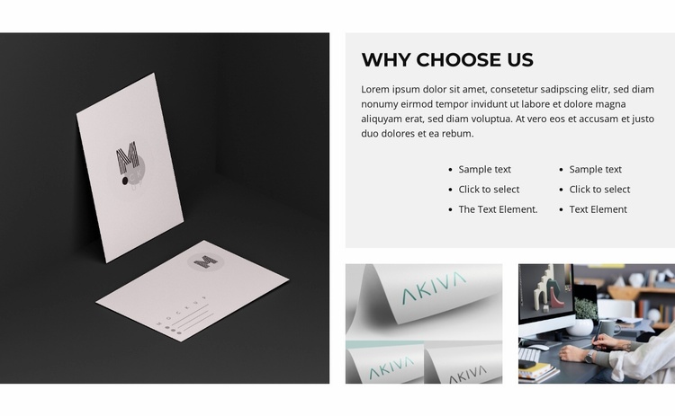 Photography and web design Landing Page