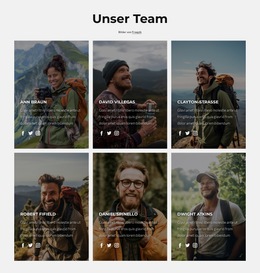 Nationalpark-Team - Mobile Website-Vorlage