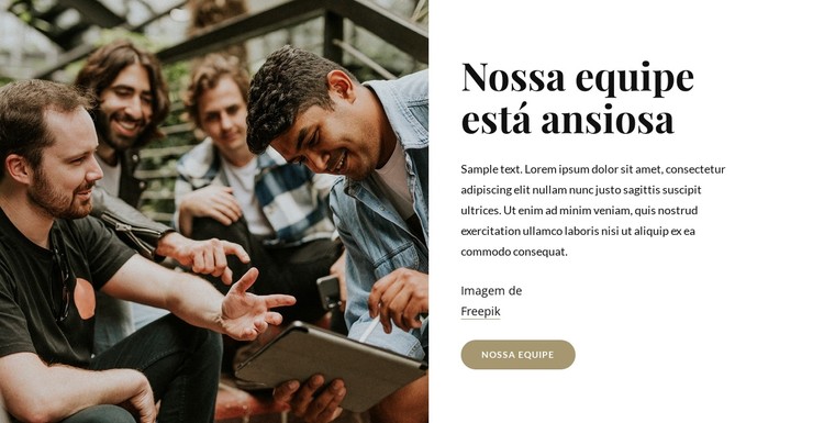 Somos um grupo de profissionais Template CSS