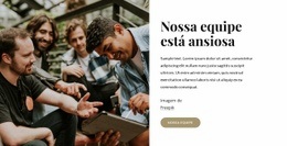 Somos Um Grupo De Profissionais - Modelo HTML5 De Página Única